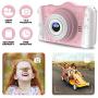 WOWGO Kids Digital Camera - 12MP Childrens Camera with Large Screen for Boys and Girls, 1080P Rechargeable Electronic Camera with 32GB TF Card