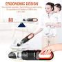 Portable Handheld Vacuum, ZesGood 7000PA Powerful Suction Rechargeable Cordless Hand Vacuum Cleaner with 120W Cyclonic Motor for Home Car Pet Hair Cleaning, Hand Held Vac for Wet Dry Using - Black