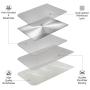 COCOFU Cell Phone Card Sleeve[Double Secure] Lid Pouch RFID, 3 Packs Ultra-Slim 3M Self Adhesive Card Holder Stick on Phone Sleeves with Pocket for Smartphones (Black+Grey+Brown)