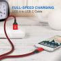 USB Type C Cable,AkoaDa 3-Pack (10ft+6.6ft+3.3ft) USB A to USB-C Fast Charger Nylon Braided Cord Compatible with Samsung Galaxy Note 9 8 S8 S9 S10 10 Plus,LG V50 V40 G8 G7 Thinq,Moto Z Z3,Switch(Red)