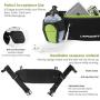 URPOWER Running Belt Multifunctional Zipper Pockets Water Resistant Waist Bag, with 2 Water Bottles Waist Pack for Running Hiking Cycling Climbing and for 6.1 inches Smartphones