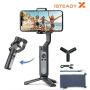 Hohem iSteady X 3-Axis Gimbal Stabilizer for Smartphone, AI Face/Object Tracking,Compatible for iPhone 11/X/XR/XS Samsung S10/S9-Black(with tripod)