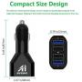 USB Car Charger, AI AIKENUO 48W Cars Adapter with Dual Ports Quick Charge 3.0, Fast Charging Auto Chargers for QC Devices, Android Phone,Samsung,iPhone,Tablets and More