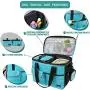 PetAmi Dog Travel Bag | Airline Approved Tote Organizer with Multi-Function Pockets, Food Container Bag and Collapsible Bowl | Perfect Weekend Pet Travel Set for Dog, Cat