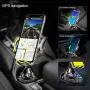 [Upgraded] Car Cup Holder Phone Mount Adjustable Automobile Cup Holder Smart Phone Cradle Car Mount for iPhone 11 Pro/XR/XS Max/X/8/7 Plus/6s/Samsung S10+/Note 9/S8 Plus/S7 Edge(Black)
