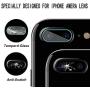 [2 Pack] Tempered-Glass Camera Protector for iPhone 7Plus/8Plus 2.5D Ultra Thin HD Anti-Fingerprint Protective Clear Film for iPhone Lens with 2 Phone Camera Covers (iPhone 7p/8p)