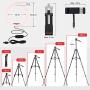 HPUSN 10.3" Selfie Ring Light with Tripod Stand & Flexible Phone Holder for Live Stream, Makeup, Dimmable Led Camera Beauty Ringlight for YouTube/TikTok/Photography Compatible with Phone and Camera