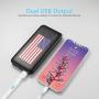 2-Pack Miady 10000mAh Dual USB Portable Charger, Fast Charging Power Bank with USB C Input, Backup Charger for iPhone X, Galaxy S9, Pixel 3 and etc (Flag Edition) …