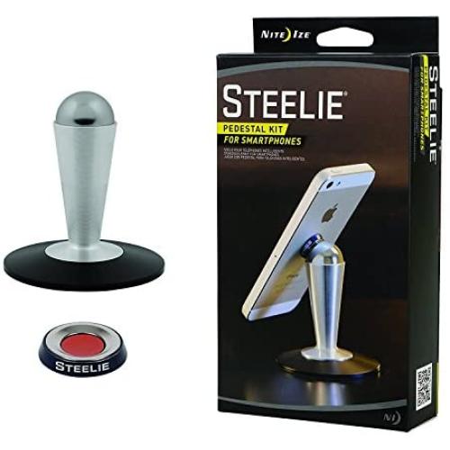 Nite Ize Original Steelie Pedestal Kit for Smartphones - Magnetic Smartphone Tabletop Stand