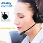 Giveet Bluetooth Headset for Cell Phones, Office Headset with Noise Cancelling Microphone, Charging Dock, 17h Talking Time for Trucker, Telephone, Skype, Call Center, PC