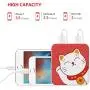 Yoobao Portable Charger 10000mAh Cute Power Bank External Battery Pack Powerbank Cell Phone Battery Backup with Dual USB Output Comaptible iPhone X 8 7 Plus, Samsung Galaxy & More - Lucky Cat Yoobao Portable Charger 10000mAh Cute Power Bank External Battery Pack Powerbank Cell Phone Battery Backup with Dual USB Output Comaptible iPhone X 8 7 Plus, Samsung Galaxy & More - Lucky Cat
