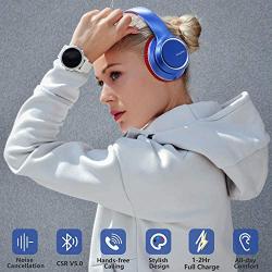 Noise Cancelling Headphones Wireless Bluetooth 5.0, Over-Ear Srhythm NC15 Headset with Microphones for Online Class/Home Office/TV/PC/Cell Phone-Low Latency