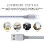 Manords Phone Charger, 4 Pack(3+6+6+10ft) Long High-Speed Nylon Braided Phone Cable Compatible with Phone Xs/Max/XR/X/8/8Plus/7/7Plus/6S/6S Plus and More (Gray White)