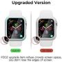pzoz Compatible Apple Watch Series 2 / Series 3 Case with Screen Protector 42mm Accessories Slim Guard Thin Bumper Full Coverage Matte Hard Cover Defense Edge for Women Men New Gen GPS iWatch (White)