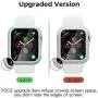 pzoz Compatible Apple Watch Series 5 / Series 4 Case with Screen Protector 40mm Accessories Slim Guard Thin Bumper Full Coverage Matte Hard Cover Defense Edge for Women Men New Gen GPS iWatch (White)