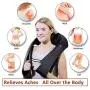 Neck Massager, Shiatsu Back Massagers with Heat Function and Electric Deep Tissue 3D Kneading, Relieve Muscle Pain, for Shoulder, Travel, Office, Home, Car Neck Massager, Shiatsu Back Massagers with Heat Function and Electric Deep Tissue 3D Kneading, Relieve Muscle Pain, for Shoulder, Travel, Office, Home, Car