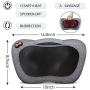 VIKTOR JURGEN Back Massager, Neck Massager with Heat, Massage Pillow Gifts for Men & Women, Electric Shiatsu Back Massager, Deep Kneading Shoulder Massager for Full Body Muscle,Massage at Home, Car