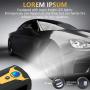 Skey Air Compressor Tire Inflator - Electric Auto Pump 12V DC Portable Air Compressor Pump Digital Tire Inflator Car Tire Pump