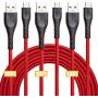 Micro USB Cable 10ft, Cabepow Android Charger Cable, Durable Premium Nylon Braided Fast Phone Charger Cord Android USB Charging Cord Compatible with Samsung Galaxy S7 S6 S7 Edge S5,Note 5,PS4,(3pack)