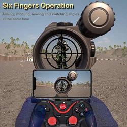 iOS Android Controller, Megadream Wireless Key Mapping Gamepad Joystick Perfect for PUBG & Fotnite & More, Compatible for iOS Android iPhone iPad Samsung Galaxy Other Phone - No Simulator Needed