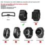 TenCloud Replacement Silicone Band Holders Fastener Rings Compatible with Garmin Vivoactive HR Smartwatch