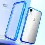 Mkeke Compatible with iPhone XR Case,Clear Anti-Scratch Shock Absorption Cover Case for iPhone XR… (Blue)