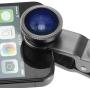 Universal 3 in 1 Cell Phone Camera Lens Kit for Smartphones Including - Fish Eye Lens / 2 in 1 Macro Lens & Wide Angle Lens/Universal Clip/Carry Pouch/Microfiber Cleaning Cloth