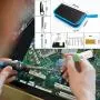 Soldering Iron, Soldering Iron Kit Electronics, 60W Adjustable Temperature Welding Tool, 5pcs Soldering Iron Tip, Soldering Iron Stand, Desoldering Pump, Tweezers, Solder Wire, Rosin, Carry Bag