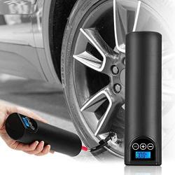 YTA Portable Air Compressor Pump, Mini Air Inflator Hand Held Tire Pump Rechargeable 2000mAh with LED Light and 150 PSI Maximum Inflation Pressure for Ball, Car Bicycle Tire and Other Inflatables