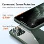TORRAS Diamonds Clear iPhone 11 Pro Case, [10X Anti-Yellowing] [Shock Absorption] Thin Slim Fit Shockproof Hard PC Back & Soft TPU Bumper Phone Cover Designed for iPhone 11 Pro Cases, Midnight Green