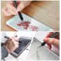 Digiroot Universal Stylus,[2-in-1] Disc Stylus Pen 2018 UPDATED Touch Screen Pens for All Touch Screens Cell phones, Tablets, Laptops with 9 Replacement Tips(6 Discs, 3 Fiber Tips Included) - (Black)