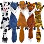 SHARLOVY Dog Squeaky Toys 5 Pack, Pet Toys Crinkle Dog Toy No Stuffing Animals Dog Plush Toy Dog Chew Toy for Large Dogs and Medium Dogs Squeeky Doggie Toys Puppy Toys Squeak