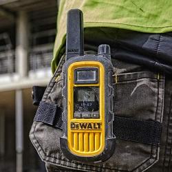 DEWALT DXFRS800 2 Watt Heavy Duty Walkie Talkies - Waterproof, Shock Resistant, Long Range & Rechargeable Two-Way Radio with VOX (6 Pack w/ Gang Charger) (DXFRS800-BCH6)