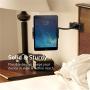 Macally Adjustable Gooseneck Tablet Holder & Phone Clip - Works with Phones & Tablets up to 8” - Flexible Phone Holder & Tablet Mount with Clip On Clamp for Desks up to 1.75” Thick (CLIPMOUNT),Black