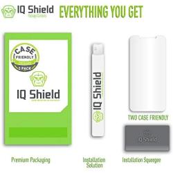 IQShield Screen Protector Compatible with iPhone X (2-Pack)(Case Friendly) Anti-Bubble Clear Film