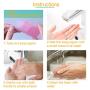 Outdoor Travel Hand Washing Soap Pape Sheets,Portable Camping Hand Soap,Hiking Washing Hand Bath Paper Soap for Kids,Camping,Tourism,Travel,BBQ,Party,School,Girls,etc.(5 Pack x 30 Sheets,Rose Scent)