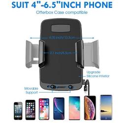 Miracase Cell Phone Holder for Car,Upgrade Dashboard & Windshield 360° Rotation One Button Car Phone Mount Holder Compatible iPhone Xs MAX/XS/XR/X/8plus/7/8/6,Galaxy S10/S9/S8,Google,Huawei(4”-6.5“)