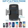 Miracase Cell Phone Holder for Car,Upgrade Dashboard & Windshield 360° Rotation One Button Car Phone Mount Holder Compatible iPhone Xs MAX/XS/XR/X/8plus/7/8/6,Galaxy S10/S9/S8,Google,Huawei(4”-6.5“)
