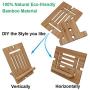 Bamboo Tablet Stand Adjustable, Pezin & Hulin Desktop Cell Phone Stand Holder Dock Compatible with Pad Pro 9.7, 10.5, 12.9, Air 2 3 4 Mini, Kindle, Phone 8 Plus X XS Max XR (Support to 13" Devices)