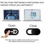 COOLOO Webcam Cover, 6-Pack Ultra Thin Design Webcam Cover Slide for Laptop, PC, MacBook Pro, iPhone, iMac, iPad, Smartphone, Protect Your Privacy and Security Digital Sliding Covers - Black