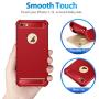 SUPBEC iPhone 7/8 Case with Card Holder and [ Screen Protector Tempered Glass x2Pack] Protective Ultra-Thin-Slim Cover with Silicone TPU Shockproof Rubber Wallet Case for iPhone7 / iPhone8-Red