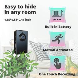 Spy Camera Without WiFi – Small Body Hidden Camera – Mini Spy Camera Motion Activated – Secret Nanny Cam – Tiny Recorder HD Video – Portable Stealth Spying Recording Camera Home Security Easy to Use