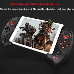 Megadream Mobile Game Controller, Wireless Key Mapping Gamepad Joystick Perfect for PUBG & Call of Duty, Compatible for iPhone iPad Samsung Galaxy Tablet Other Phone, Not Support iOS13.4