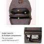 Canvas Sling Bag Small Crossbody Backpack Shoulder Casual Daypack Rucksack for Men Women Outdoor Cycling Hiking Travel