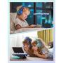 iClever 2pack Kids Bluetooth Headphones - Headphones for Kids with MIC, Volume Control Adjustable Headband, Foldable - Childrens Headphones on Ear for iPad Tablet Airplane School, Green/Blue