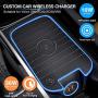 Premis Wireless Car Charger Fit for Volvo XC90 XC60 S90 V90 V60 S60 2019 2020 QC3.0 Fast Charging with USB Port 36W QI Wireless Smart Phone Charging Pad