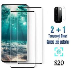 Screen Protector for Samsung Galaxy S20/S20 5G, 9H Tempered Glass, Ultrasonic Fingerprint Compatible,3D Curved, HD Clear, Bubble-Free for Galaxy S20 Glass Screen Protector