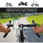 YF Universal Bicycle Phone Mount, Bike Holder Handlebar Cellphone Adjustable, Fits Phones from 3.5-7" Wide, Fall Prevention