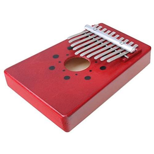 Luvay Kalimba Thumb Piano Mbira, Finger Piano African Instrument (10keys-Red)