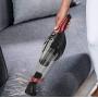 Solpuo Handheld Vacuum, Car Vacuum Cleaner, Powerful Suction Portable Vacuum Cleaner for Home and Car Cleaning, Lightweight Hand Wireless Vacuum Cleaner Powered by USB Quick Charge Tech - Red